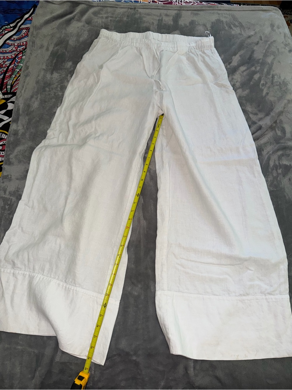 Zara wide leg linen pants
